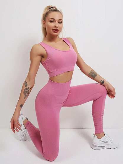 Fitness Pants Gym Leggings Women Seamless Energy Tights High Waist Sports Pants Workout Running Activewear Hollow Yoga Leggings