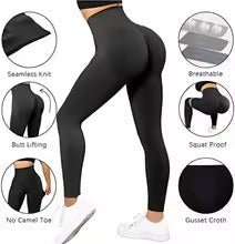 Leggings deportivos de punto sin costuras para mujer