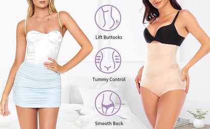 Tummy Control Slimming Shapewear Panties for Women High Waist Cincher Butt Lifter Shaping Underwear Body Shaper Girdle Panty