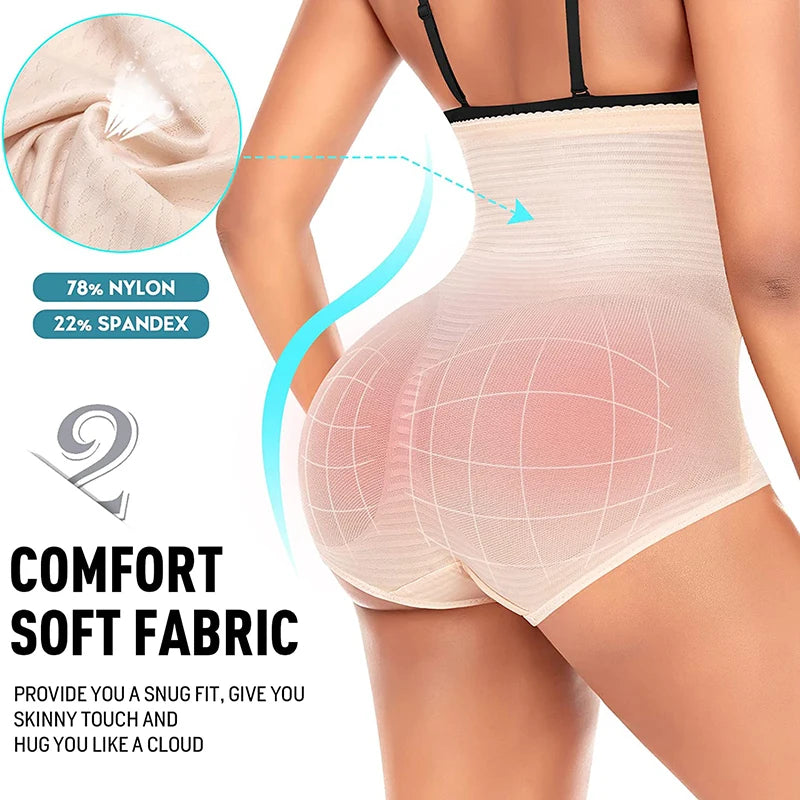 Tummy Control Slimming Shapewear Panties for Women High Waist Cincher Butt Lifter Shaping Underwear Body Shaper Girdle Panty