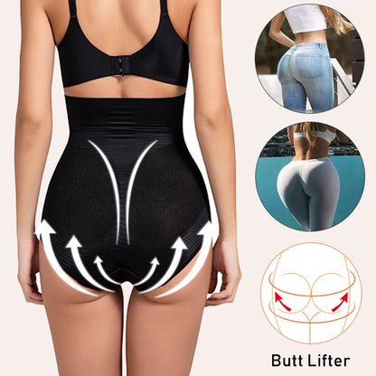 Tummy Control Slimming Shapewear Panties for Women High Waist Cincher Butt Lifter Shaping Underwear Body Shaper Girdle Panty