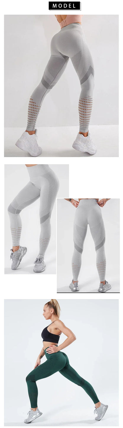 Women Fitness Leggings High Waist Seamless Leggings Sportswear Breathable Feamle Workout Legging