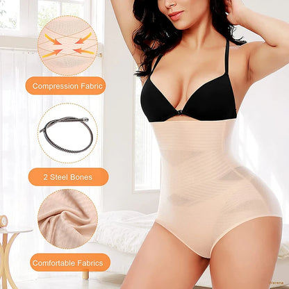 Tummy Control Slimming Shapewear Panties for Women High Waist Cincher Butt Lifter Shaping Underwear Body Shaper Girdle Panty