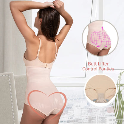 Tummy Control Slimming Shapewear Panties for Women High Waist Cincher Butt Lifter Shaping Underwear Body Shaper Girdle Panty