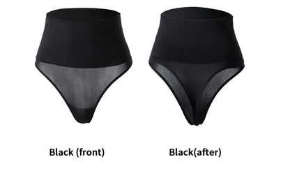 Flarixa High Waist Thongs Seamless Women Panties G-String Lingerie Tummy Control Shaping Girdle Shaper Underwear