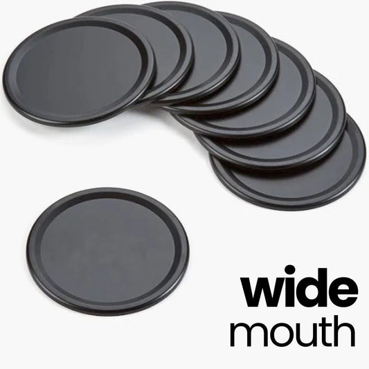 Chalkboard Top Mason Jar Lids (Wide - 12 set)